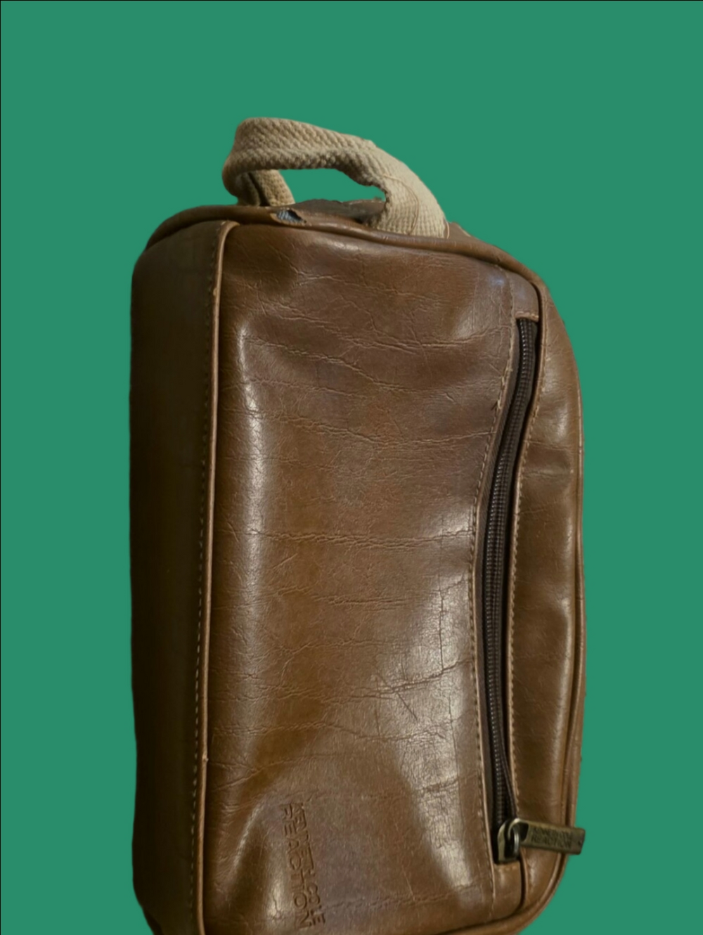 4/$67 Deal! Kenneth Cole Brown Leather Travel Kit